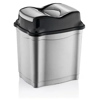 Bahama Abfalleimer / Mülleimer mit Push-Deckel - 16 Liter - WHIRLPOOL - (01 1502) - Weiß, Grau