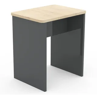 VCM Sitzhocker Würfel 40 x 45 x 30 cm Braun