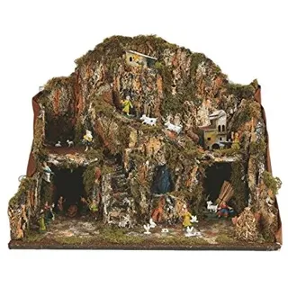 Viscio Trading 165076 Krippe, komplett, Holz, Braun, 60x37x44 cm