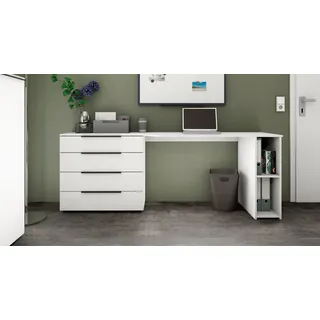 borchardt Möbel Schreibtisch Tom Weiß