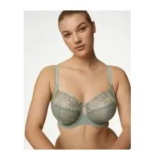 Womens M&S Collection Soutien-gorge Embrace à armatures et maintien optimal, bonnetsGàL - Dusty Green, Dusty Green - 34-J