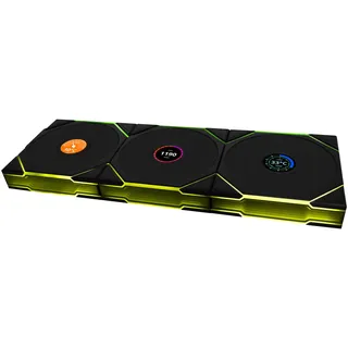 Lian Li UNI FAN TL Wireless LCD 3 pack - Gehäuselüfter - 120mm - Schwarz mit RGB LED - 33 dBA