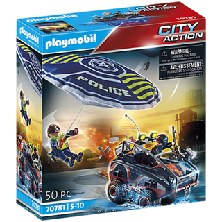 Playmobil City Action Polizei-Fallschirm: Verfolgung des Amphibien-Fahrzeugs 70781