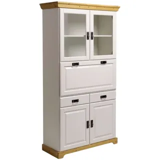 Sekretär OTTO HOME "Rügen", weiß, honig, B:94cm H:192cm T:40cm, Sekretäre, Sekretär, aus massiver Kiefer, Breite 94 cm, made in EU