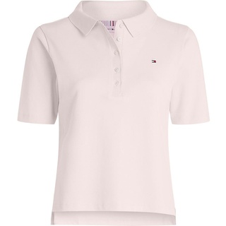 Tommy Hilfiger Damen Poloshirt Kurzarm 1985 Reg Pique Polo Ss Regular Fit, Rosa (Whimsy Pink), XXL