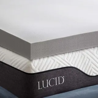 Lucid Memory Foam Matratzenauflage 90 x 200 cm grau