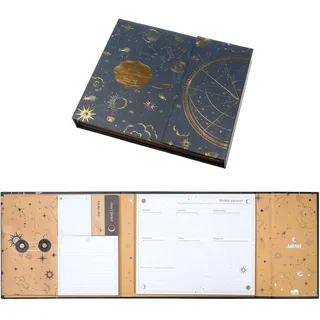 Grupo Erik Grupo Erik: Astrales Notizbuch | Wochenplaner-Set + Blocknotizen und Haftnotizen, personalisierte Notizblöcke, Schreibwaren für Mädchen, Geschenkidee für Frauen