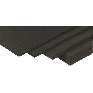 RS PRO Gummimatte EPDM, Schwarz, 1.2m x 6mm x 600mm 1.13g/cm3