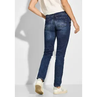 Cecil Damen B377687 Jeans Casual Fit, Mid Blue Wash, 29W / 30L