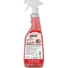 Lorito Saniready Badreiniger Spray, Kalklöser für Dusche Toilette und Waschbecken, Schaumreiniger WC mit Abperleffekt, 750 ml