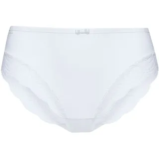 Hipster SUSA "Damen Hipster Nizza", Damen, Gr. 46, weiß, Stoff, Obermaterial: 55% Baumwolle CO. 37% Polyamid PA. 8% Elasthan EL., Unterhosen Hipster