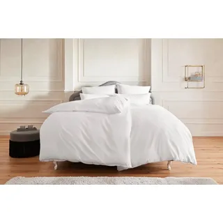 OTTO home Mila unifarben Weiß 200 x 200 cm + 80 x 80 cm