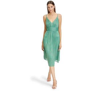 Vera Mont Damen Abendkleid im Glitzer-Look Light Green,40