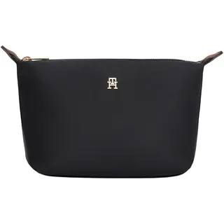 Tommy Hilfiger Damen Th Icon Washbag Nylon Aw0aw17727 Kulturbeutel, Black (Black)