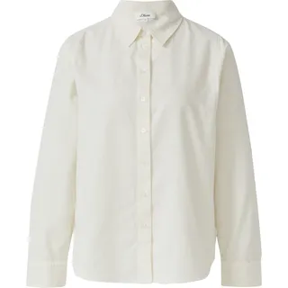 s.Oliver Feincord-Bluse mit Hemdkragen Beige S