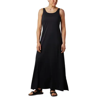 Columbia Damen Gefrierschrank Maxikleid UV Sonnenschutz Feuchtigkeitstransport Stoff Schwarz