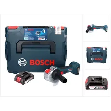 Bosch Professional, Winkelschleifer, Bosch GWX 18V-7 Professional Akku Winkelschleifer 18 V 125 mm Brushless X-LOCK + 1x Akku 2,0 Ah + L- (125 mm)
