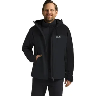 Jack Wolfskin Herren Wild Places 3in1 Jkt M, Phantom, XL EU