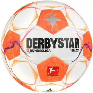 derbystar Bundesliga Club Light 350g Leicht-Fußball 2024/25 Kinder weiss/orange/pink 4
