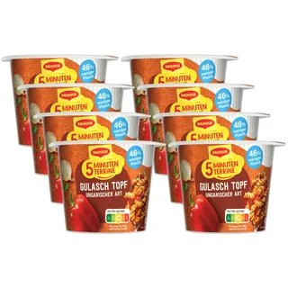 MAGGI Maggi® 5 Minuten Terrine Gulaschtopf Fertiggericht, 8 St., 8 St.