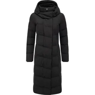 Wintermantel RAGWEAR "Wintermantel Pavla Long Soft YOUMODO", Damen, Gr. M, schwarz, Obermaterial: 100% Polyester PES.  Obermaterial: Futter: 100% Polyester PES. 100% Polyester PES., Mäntel Wintermantel