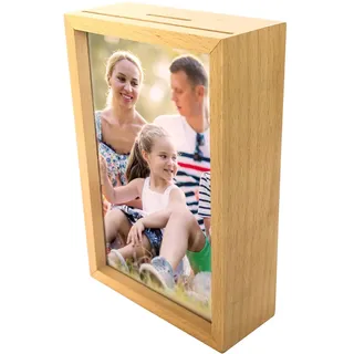 Spardose Kinder, 3D Spardose Geldgeschenke Geschenk | Spardose Bilderrahmen 2 in 1, 10x13.5x4.5cm, zur Aufbewahrung von Geld und Fotos, tolle Zimmerdekoration für Jungen Mädchen