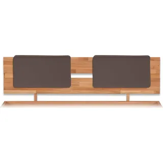 Betten-ABC Bubema Polster-Steckkissen - für Bettkopfteil im 2er-Set in verschiedenen Farben - Braun