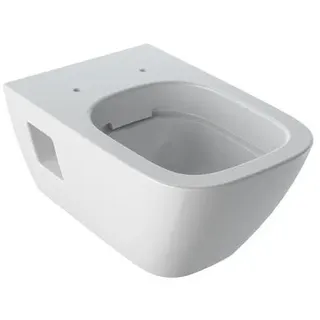 Geberit Renova Plan Wand-WC mit WC-Sitz Weiß spülrandlos