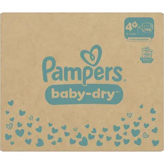 Pampers Baby-Dry Gr. 4+ (10-15 kg) 198 St.