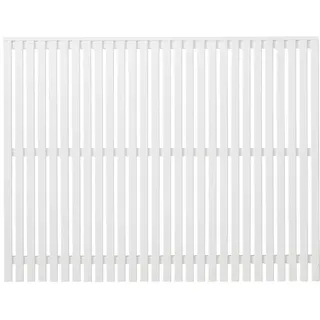 Plus Sichtschutzzaun 180 x 140 cm Weiß Holz