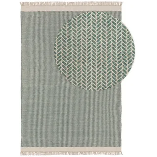 Kunstloft Wollteppich Kim Mint 120x170 cm , Grün , Textil , Grafikmuster , Rechteckig , 120x1 cm , Gots , pflegeleicht , Teppiche und Böden, Teppiche, Schafwollteppiche