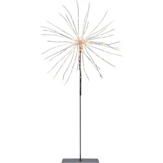 Star Trading LED Deko-Stehleuchte Firework, 120 LEDs, silber, warmweiß, 50cm