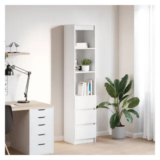 vidaXL Highboard Weiß 37,5x35x180 cm Holzwerkstoff