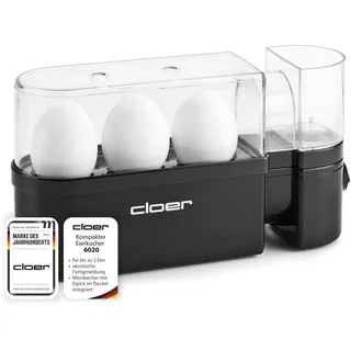 Cloer EK 6020 3 Eier Schwarz