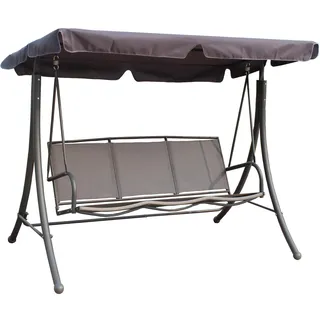 Garden Pleasure Hollywoodschaukel Grau 3-Sitzer