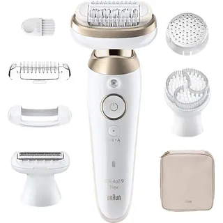 Braun Silk-épil 9 9-060 3D Epilierer Weiß/Gold