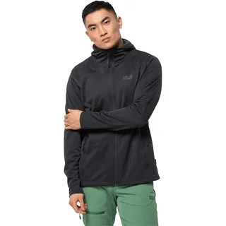 Jack Wolfskin Herren HORIZON HOODED JACKET M Fleecejacke, Black, XL