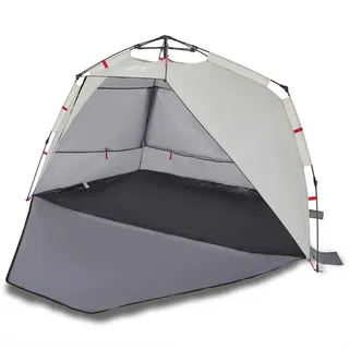 vidaXL Strandzelt 3 Personen Grau Quick Release Wasserdicht - Grau
