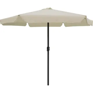 Linder Exclusiv Sonnenschirm, Gartenschirm Ø 300 cm,mit Kurbel, Beige - Beige