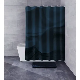 KLEINE WOLKE Duschvorhang Mystic 180 x 200 cm blau