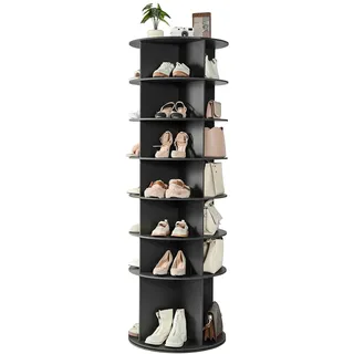 Vevor Schuhregal 59,8 x 59,8 x 180,5 cm drehbar / schwarz