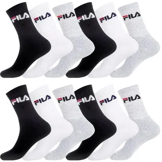 FILA Herren Fila/Am/Tnx12 Sportsocken, Mehrfarbig (Multicolore A - Mc), 16-18 EU