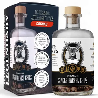 DIY Cognac Geschenkset, Cognac selbst Machen, Männergeschenke, Fruchtnoten | französischem Premium-Eichenholz aus den besten Cognacfässern, Tiefe Fassreifung für Jede Spirituose, Geschenke für männer