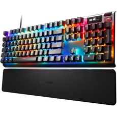 SteelSeries Apex Pro HyperMagnetic Gaming-Tastatur – Die schnellste Tastatur der Welt – Anpassbares Ansprechverhalten – OLED-Bildschirm – RGB – USB-Passthrough – Deutsches Tastatur (QWERTZ)