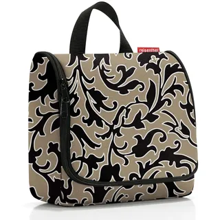 Reisenthel toiletbag - praktischer Kulturbeutel mit Haken, wasserabweisendes Material, Couleur:Baroque Marble