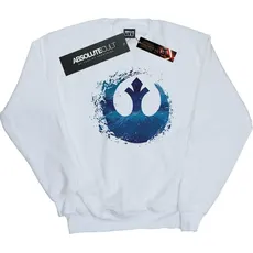 Star Wars, Jungen, Pullover, The Rise Of Skywalker Resistance Symbol Wave Sweatshirt  Jungen, Weiss, (140)
