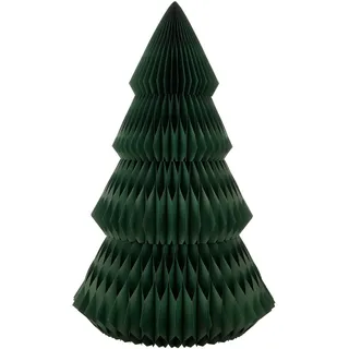 Mica Decorations Papier Weihnachtsbaum - Paper Christmas Tree - H212 x Ø120 cm - Künstlicher Tannenbaum -Mix - Grün - dunkelgrün