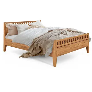 byoak Massivholzbett Elias 6 100x220 Wildeiche , Holz , Echtholz,Kerneiche , 100x220 cm , Schlafzimmer, Betten