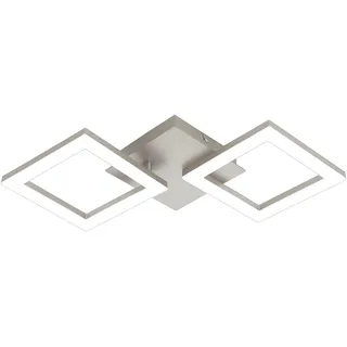 EGLO Huerta 2 flg. quadratisch Nickel matt