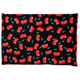 GIRAFFENLAND Traubenkernkissen 30 x 20 cm, cherry-black - Als Wärmekissen & Kältekissen - Körnerkissen für Mikrowelle und Backofen - 30x20cm